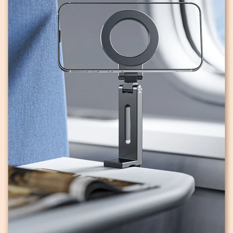 Viagem simples, sucção magnética portátil, suporte de telefone dobrável e giratório adequado para vários cenários e ângulos