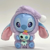 2025! New Stitch Eat Something Before Sleep Series Plush Blind Box Vinyl Toys Cute Doll Mystery Box Bag Hanging Decoration Gift*