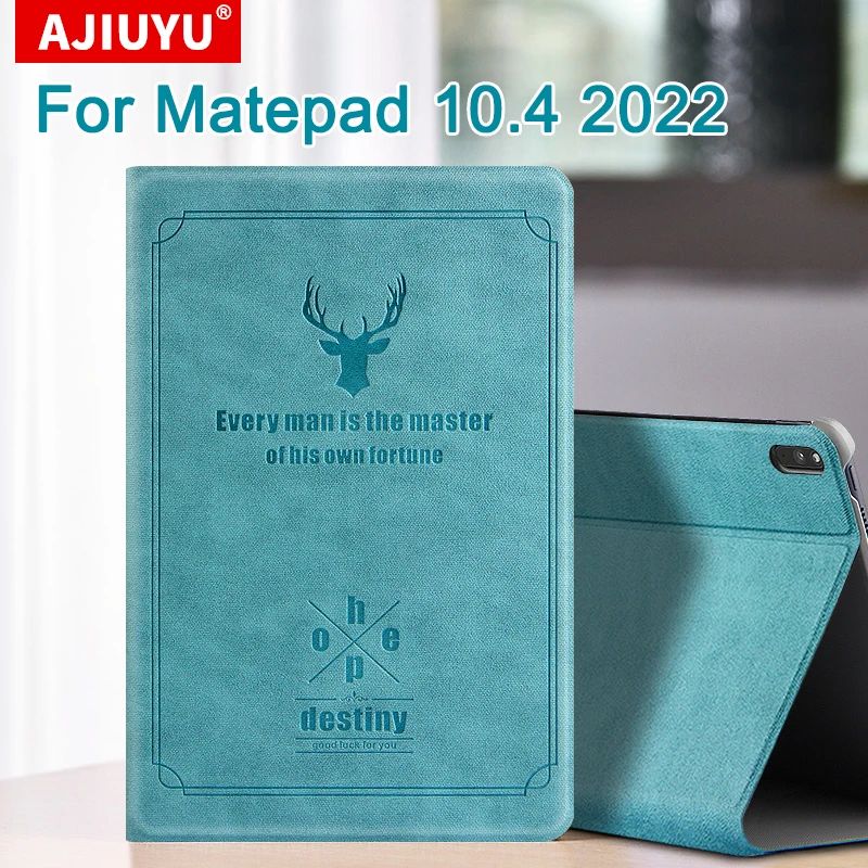 

Умный чехол AJIUYU для Huawei MatePad 10,4 дюйма, 2022 дюйма, флип-подставка для планшета, защитный чехол из искусственной кожи