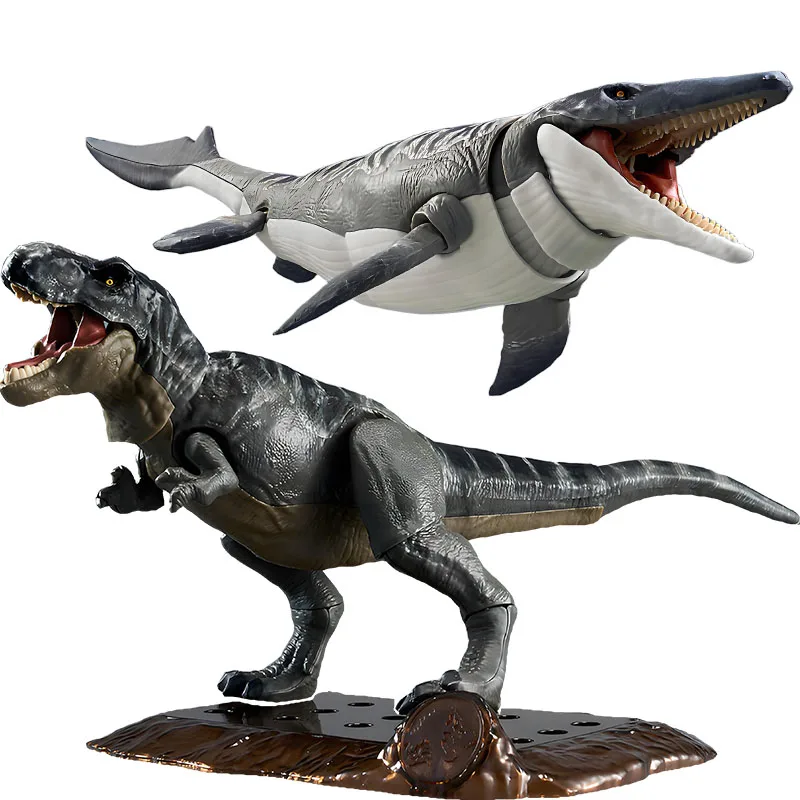 : KIT de modelo original bandai plannosaurus tiranossauro e mosasaur anime figura de ação modelo de montagem brinquedos modelo presentes para meninos