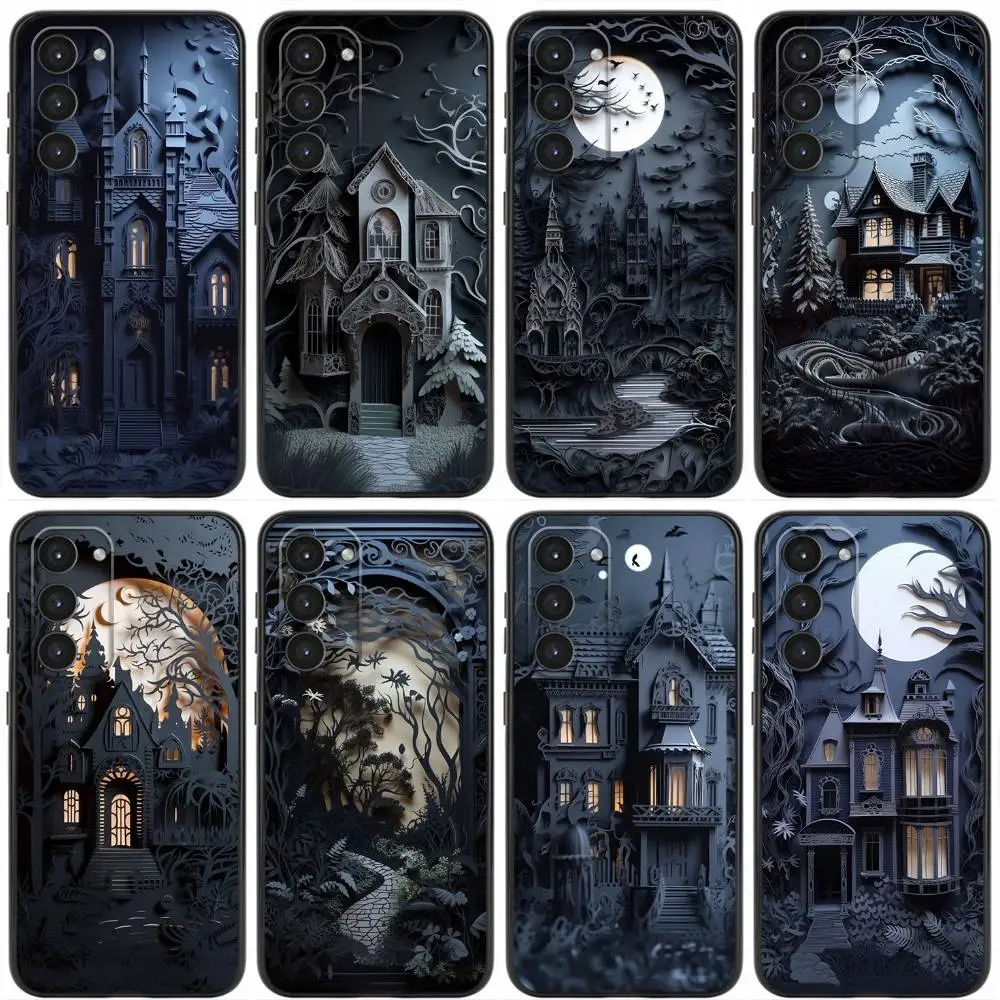 

Paper Cuttings Art Phone Case For Samsung Galaxy A20,21s,22,31,32,52,53,72,73,80,91 Soft Liquid Silicone Black Cover