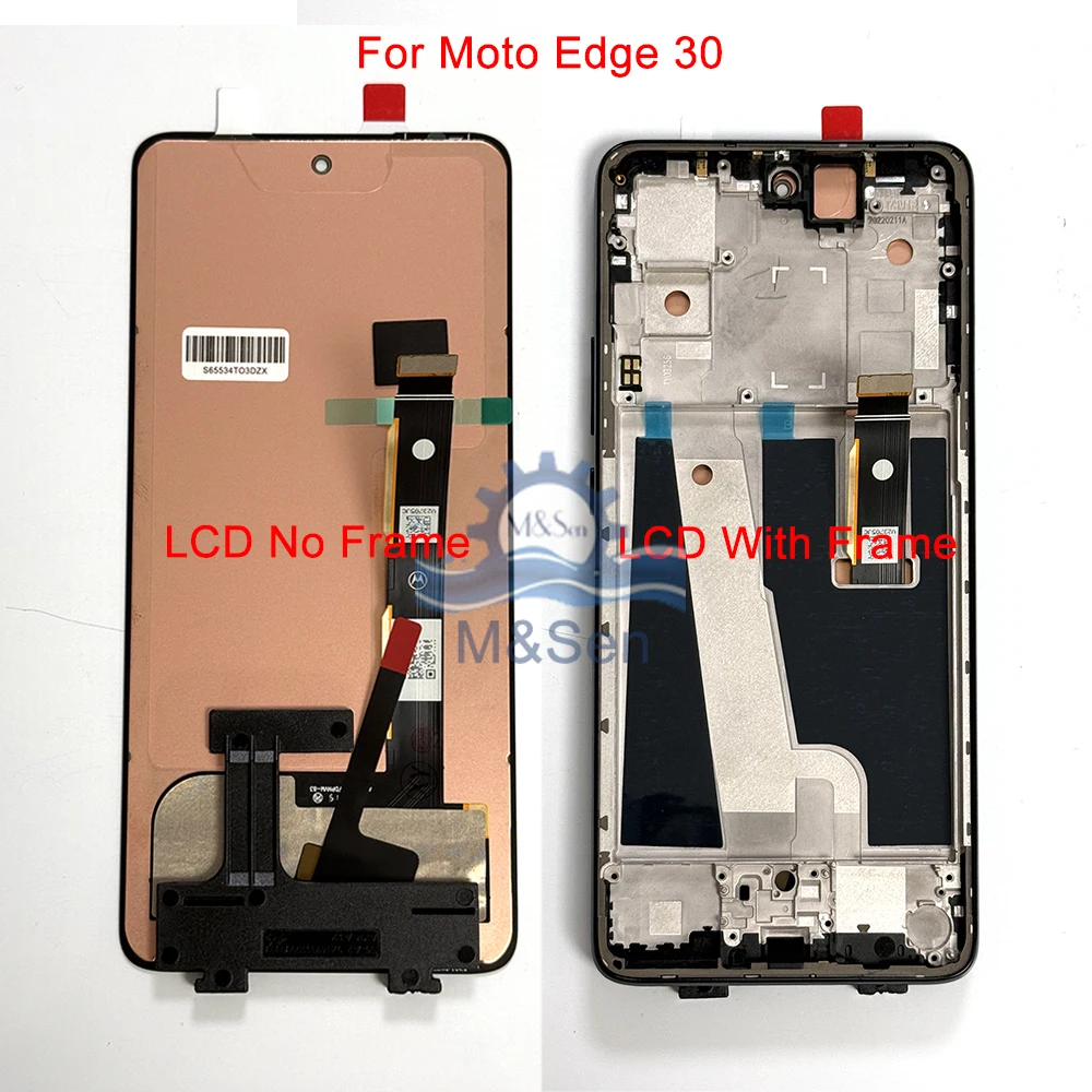 Oryginalny wyświetlacz LCD Oled do Motorola Edge 30 Fusion/ 30 Pro z ekranem dotykowym do Edge 30 Ultra Edge 30 NEO/30 Lite X30 Pro Frame — zdjęcie produktu 2