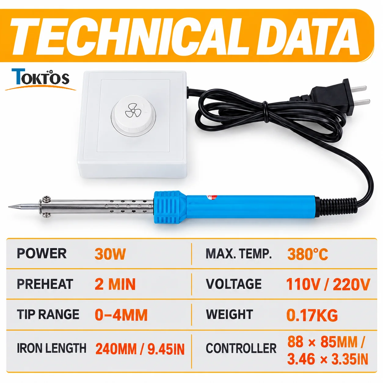 30W Pen Type Electric Soldering Iron 380°C with Switch 0-4mm Replaceable Tips for Jewelry Soft Soldering Electronics Repair