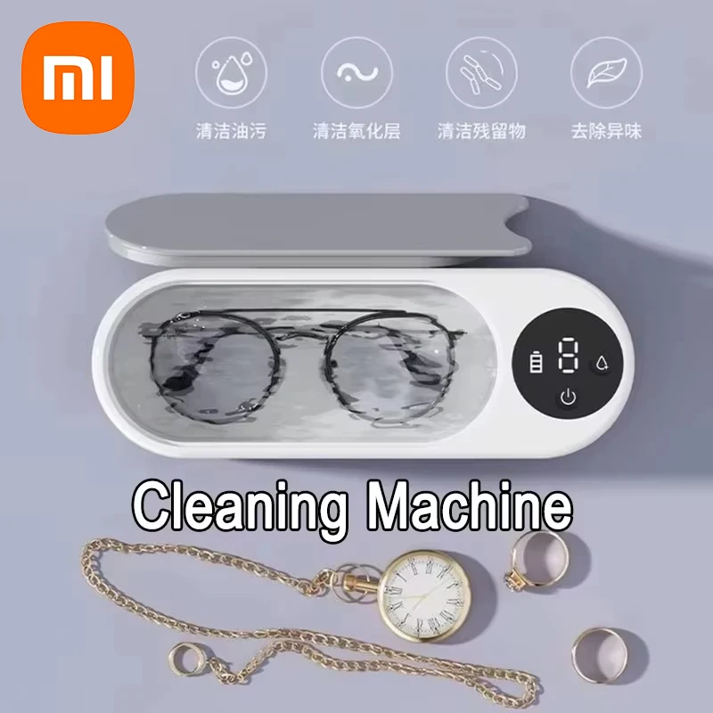 

Xiaomi Ultrasonic Cleaner 450ml Large Capacity Household Cleaning Machine Jewelry Cleaner Machine Ring Glasse Makeup Brush