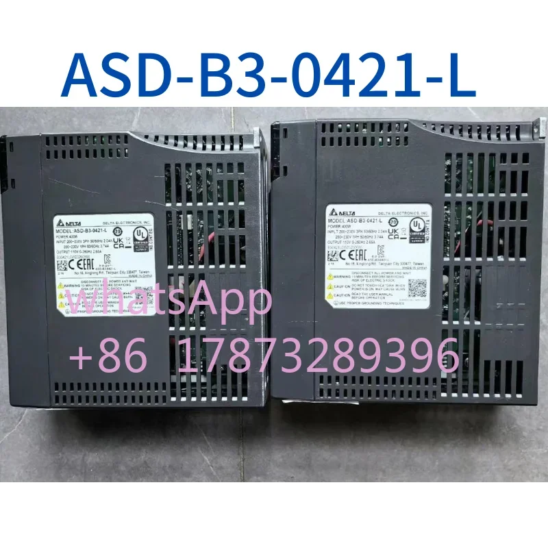 

Second hand servo drive 400W ASD-B3-0421-L fast shipping