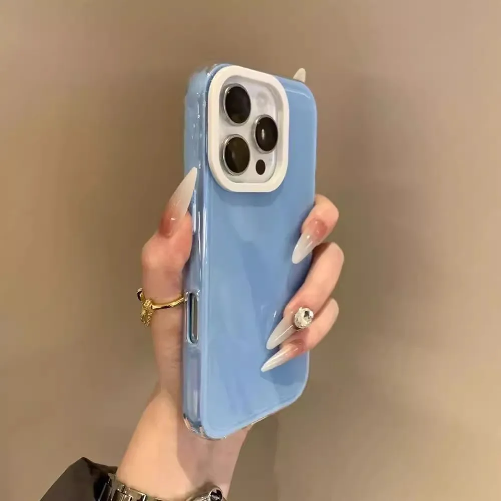 

Однотонный чехол для телефона Ins Dopamine Jelly для iPhone 17 Pro Max, мягкий защитный чехол из ТПУ с защитой от падения