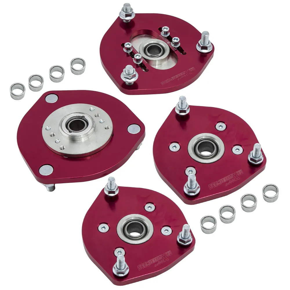 

4 Pieces Coilover Kit Camber Plates Top Hat Mounts For Toyota Camry 2007-2011