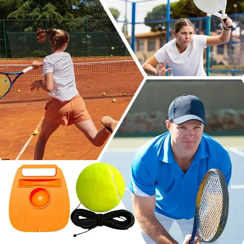 Tennisbaltrainer Draagbare tennistraining Rebounder Multifunctionele tennistrainer Reboundbal met draagbare stringbal