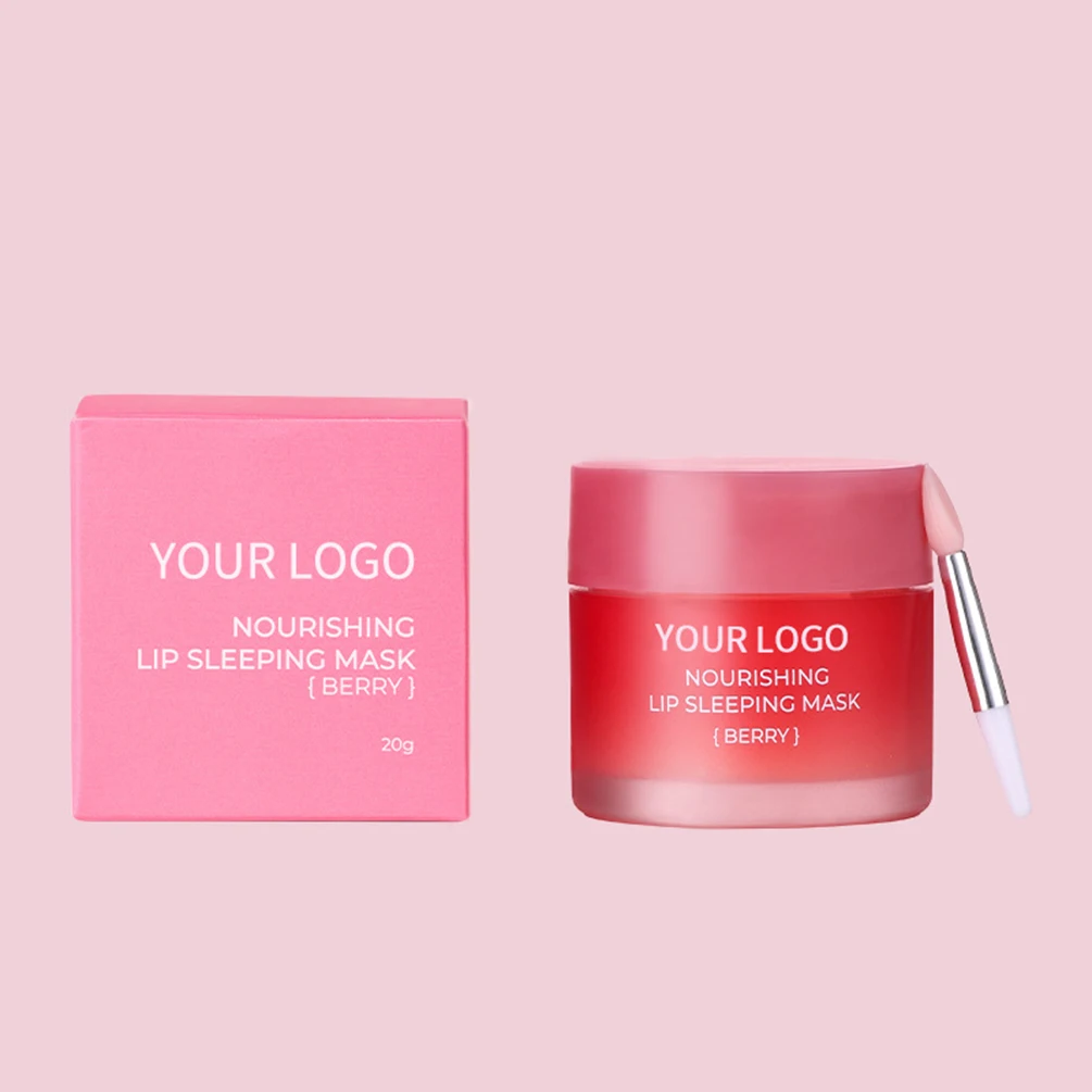 Lip Sleeping Mask Custom Logo Long Lasting Moisturizing Hydrating 20g Private Label Prevent Dryness Cracking Refreshing Makeup