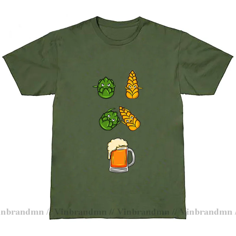 Cartoon Beer Fusion T shirts men Wheat Fighting T-Shirt 3D Printed shirt Drinking Beer Oktoberfest Beertend homebrew Gift tshirt