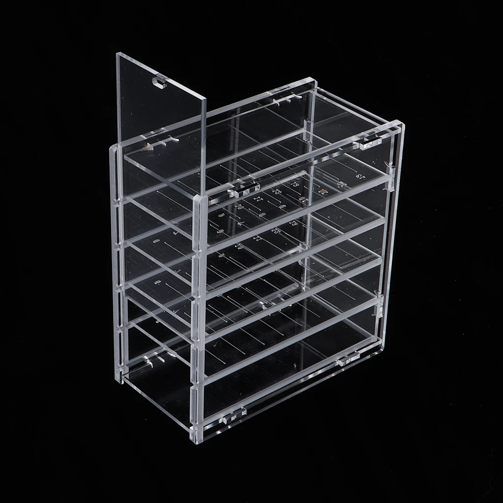 منظم تخزين وحامل كاذب من الأكريليك مكون من 5 طبقات #1