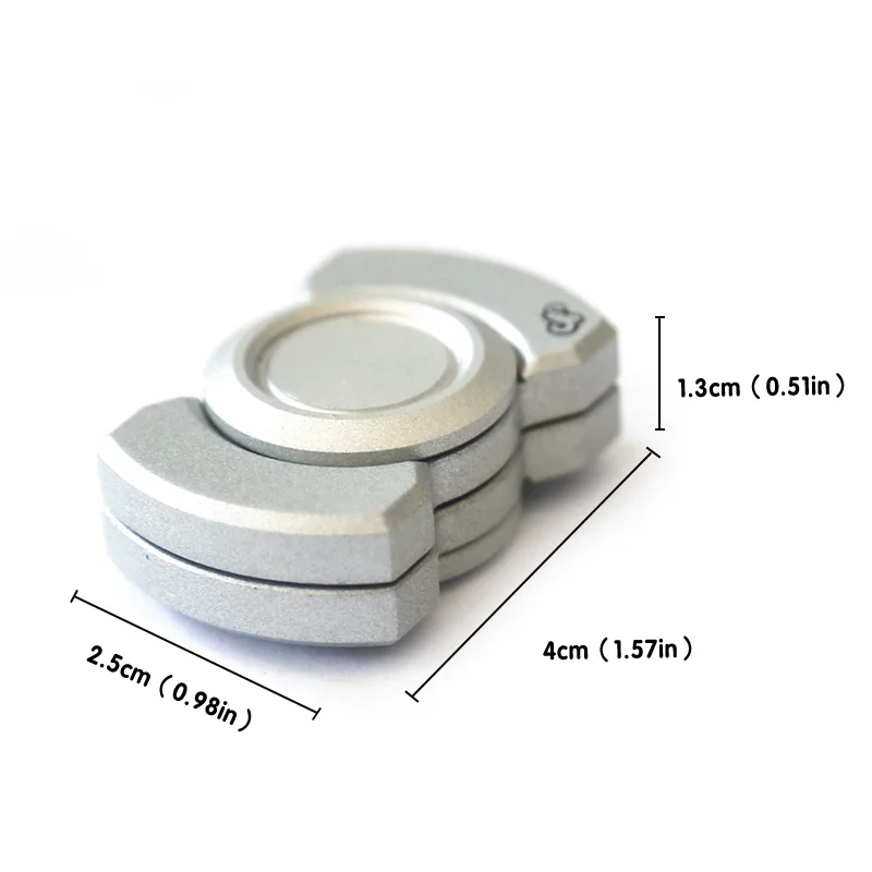 Metal Magnetic Fidget Slider for Adults - Transform Spinner Push Card Toy, Mini EDC Stress Anxiety Relief Gift & Office Desk Toy view 6