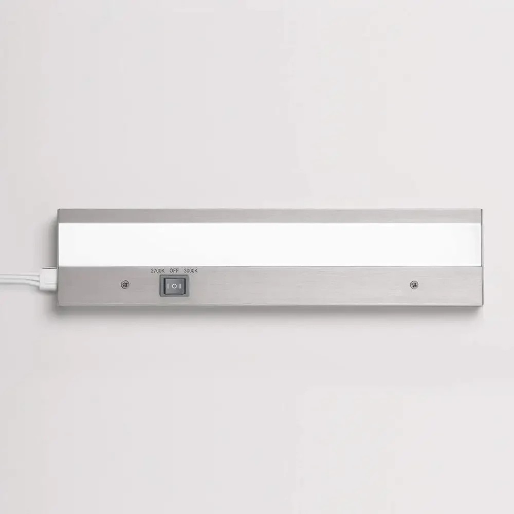 شريط إضاءة LED مزدوج اللون مقاس 12 بوصة قابل للتعتيم 2700K 3000K من الألومنيوم ETL إضاءة داخلية مدرجة