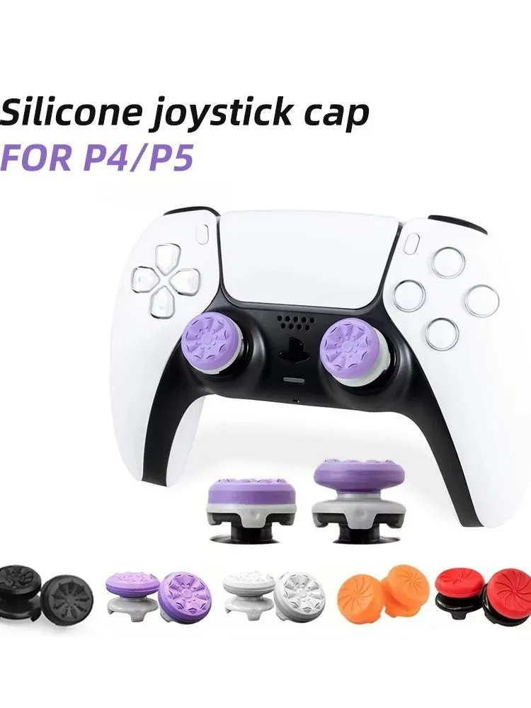 2 pièces/ensemble manettes poignée contrôleur de jeu Silicone poignée couverture contrôleur Joystick couverture extensions capuchons accessoires pour PS4 PS5