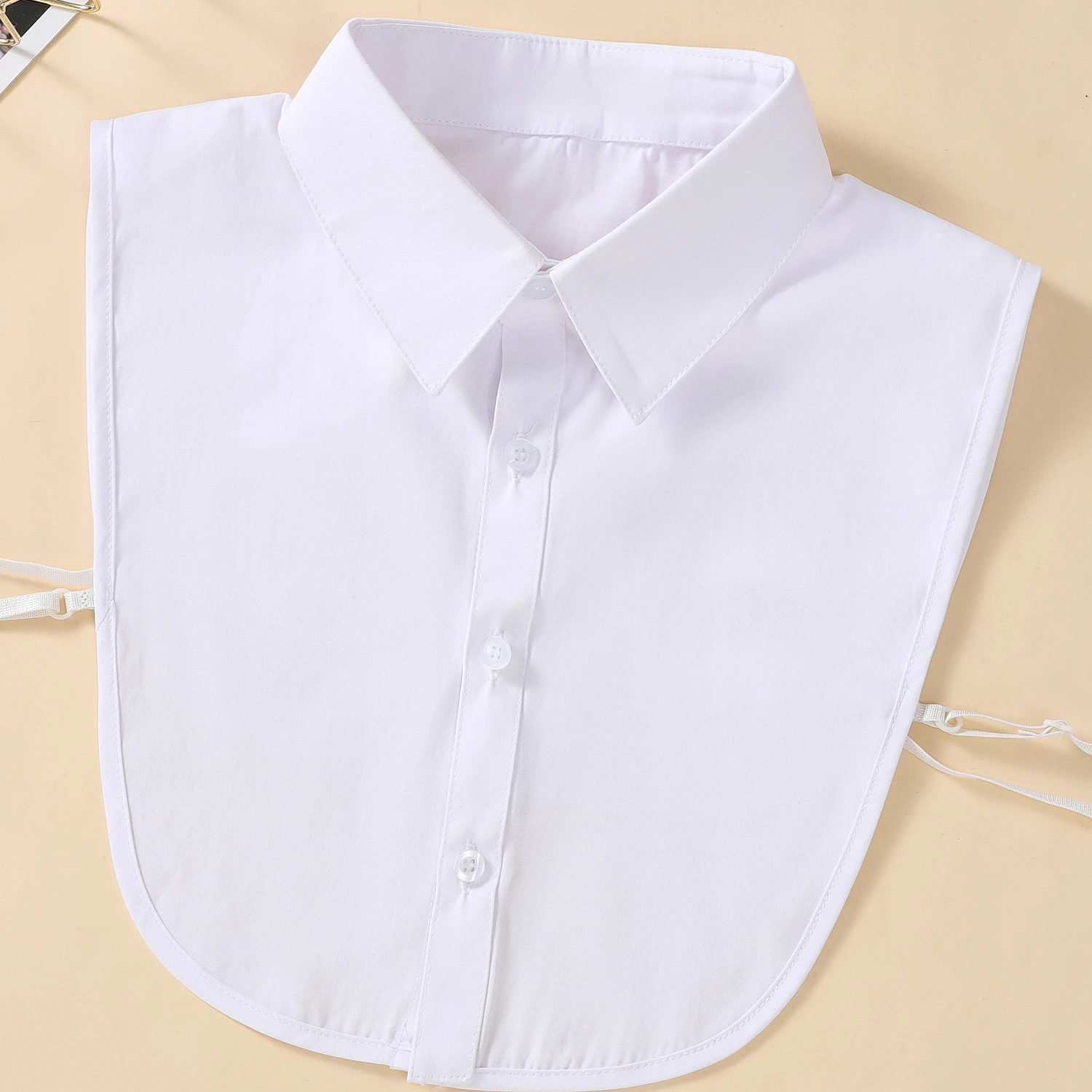 Женский искусственный воротник, искусственный воротник полурубашки, универсальный искусственный воротник для официальной одежды, подходит для весны, лета, осени.