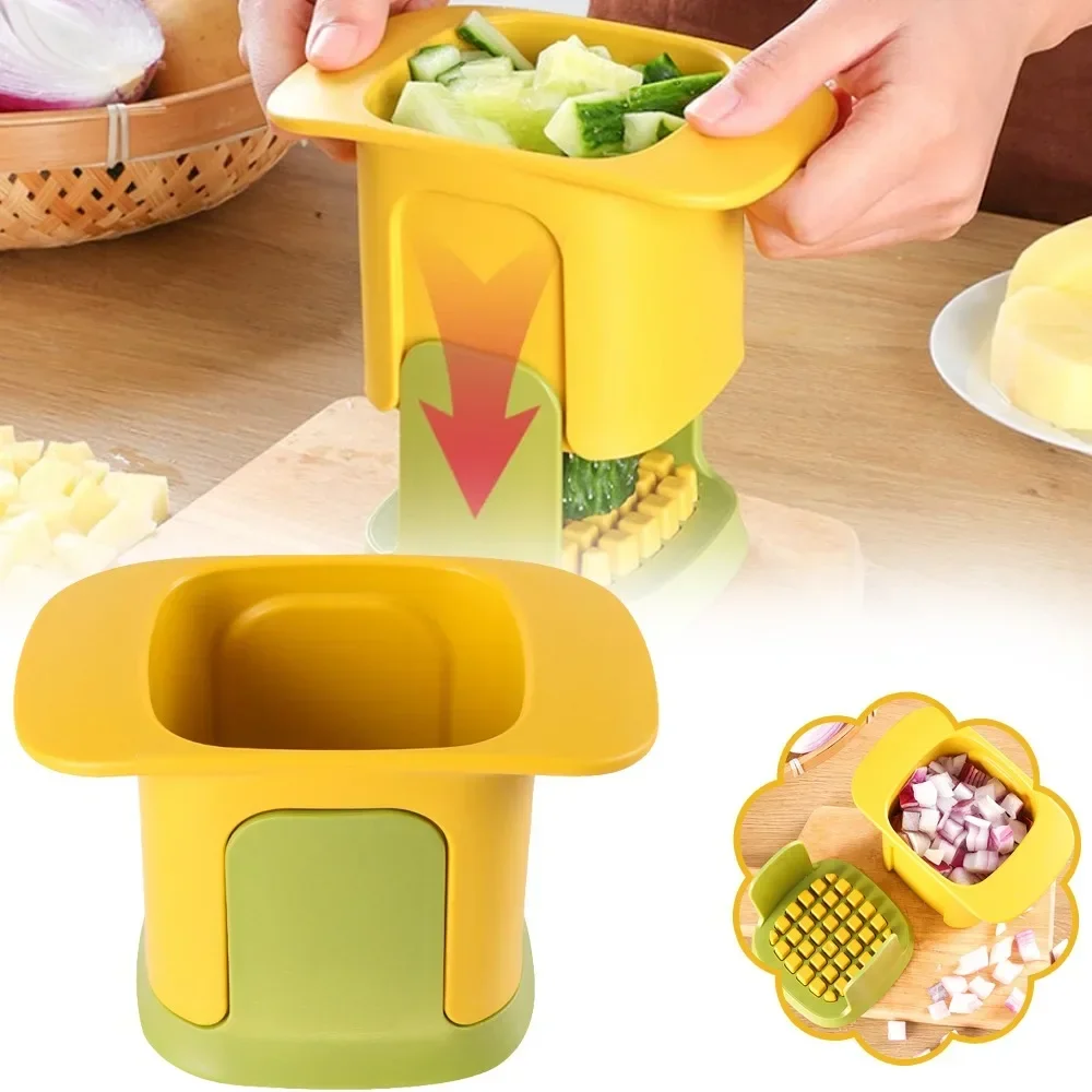 Portable Vegetable Chopper Multifunctional French Fries Cutter Hand Onion Grater Dicer Cucumber Potato Slicer Kitchen Gadgets