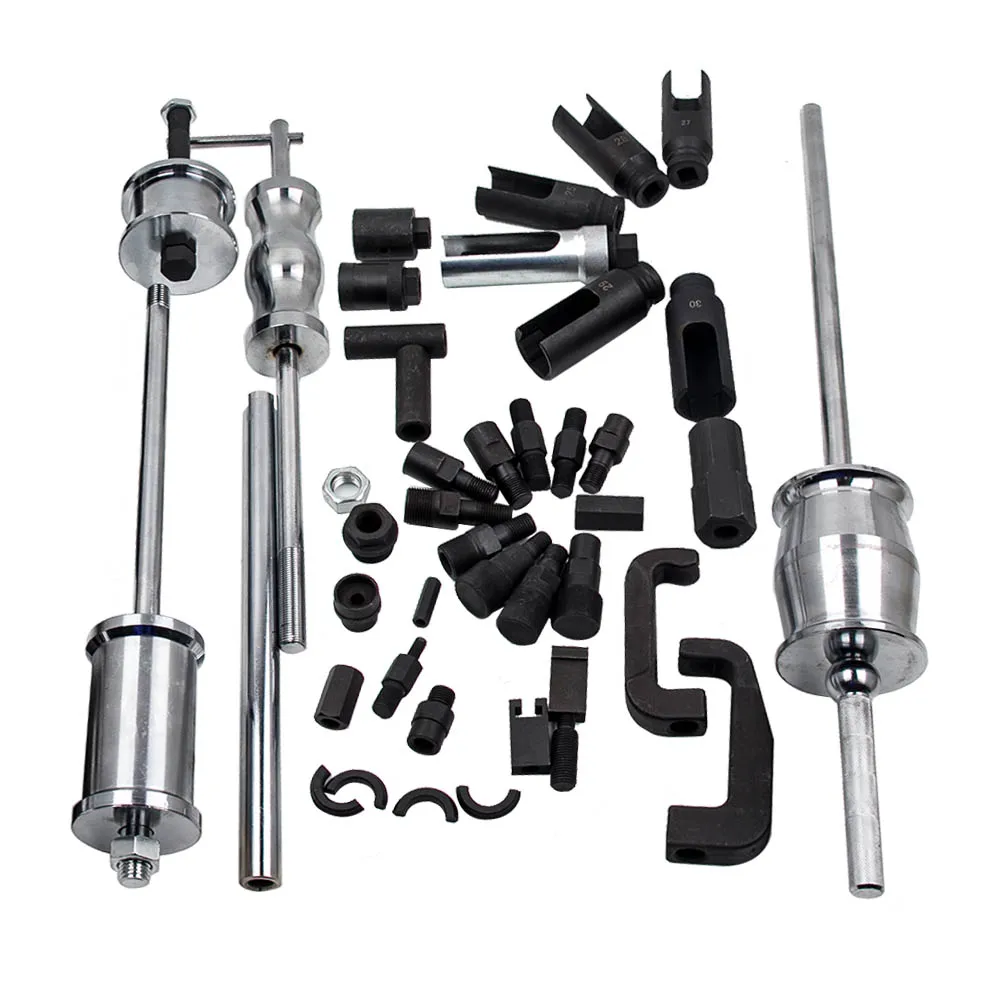 40 Pcs Diesel Fuel Injector Puller Removal Tool | Auto Truck Diesel Injector Extractor Removal Tool, Slide Hammer Fuel Injector Removal Tool Kit for Diesel Engines