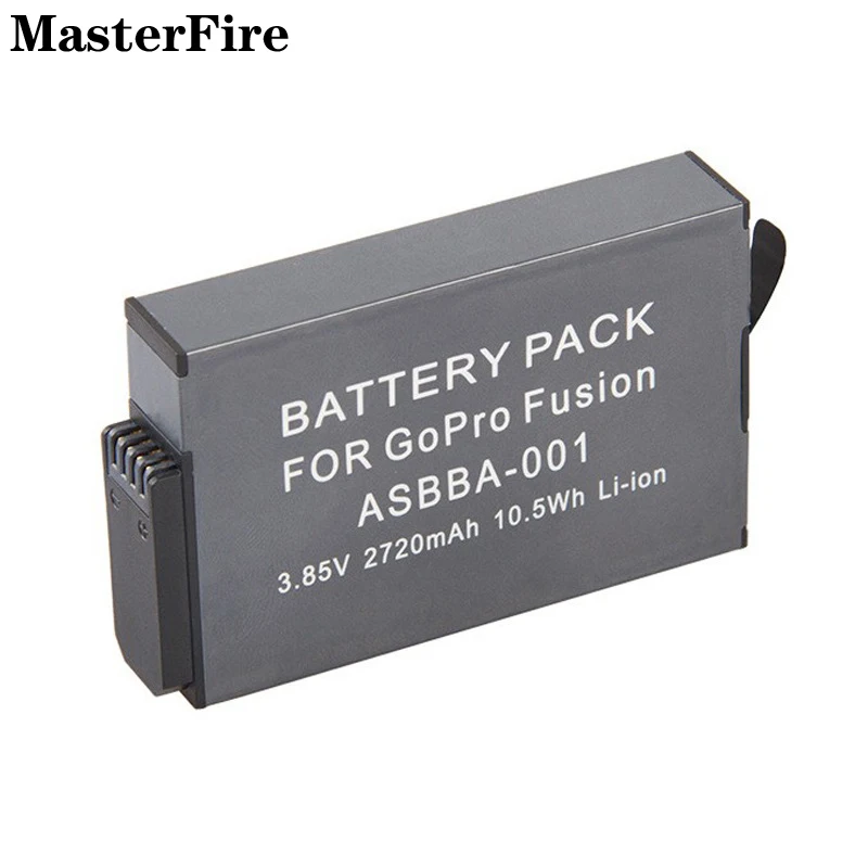 4PCS For Gopro Go Pro 2720mah ASBBA-001 Replacement Battery For Gopro Fusion VR 360 Degree Batteries Action Camera Accessories