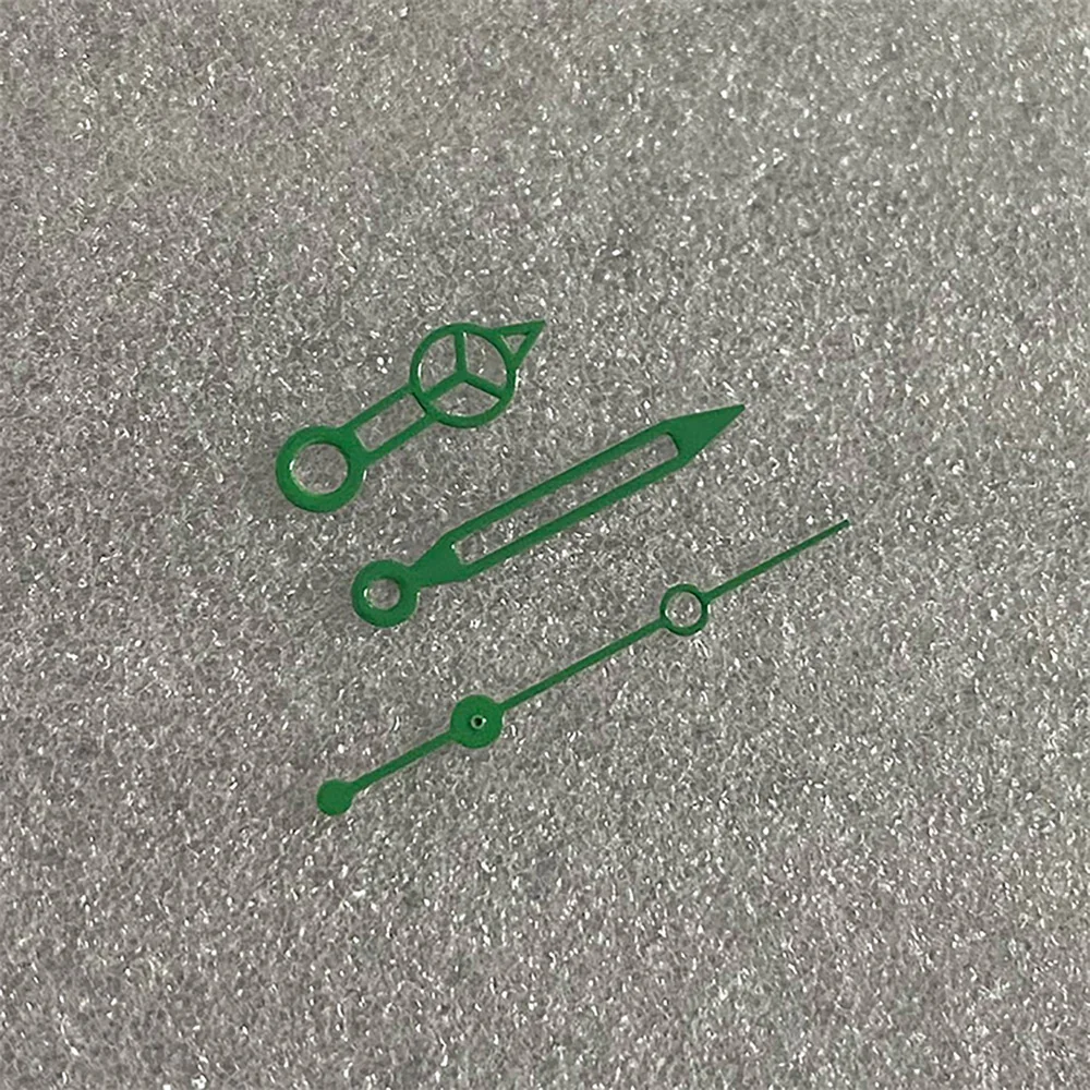 Manecillas de reloj No luminosas, agujas de 3 pines, punteros para movimiento NH35/36/4R/7S