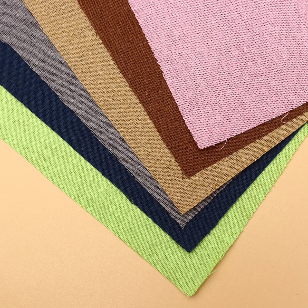 

14Pcs Solid Color Cotton Fabric DIY Patchwork Linen Fabrics Handmade Materials for Sewing Quilting Cushion Covers Table Cloth
