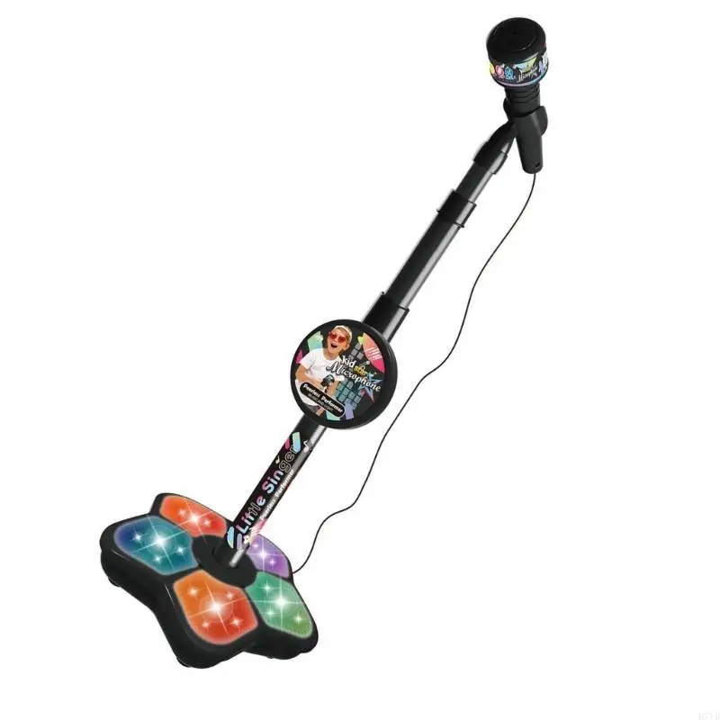 D7YD Microfono portatile Giocattolo Karaoke in piedi Strumento musicale per bambini