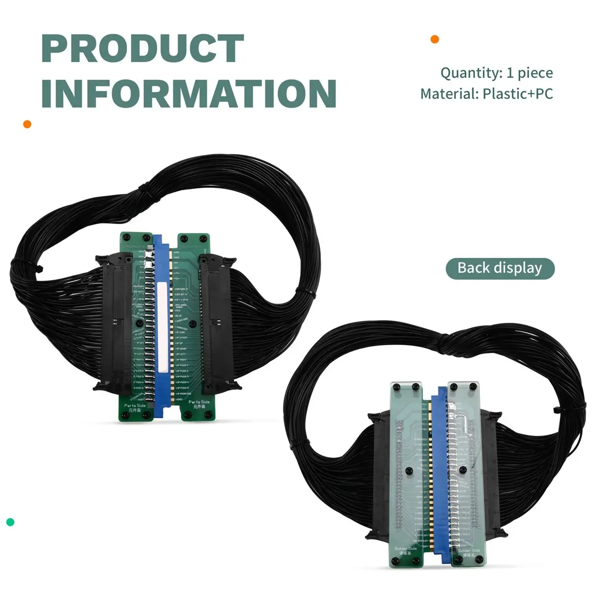 OKgood JAMMA Extension Cable Straight-Through Cable (for Arcade Frame, for Arcade Board, Cbox, or Supergun)