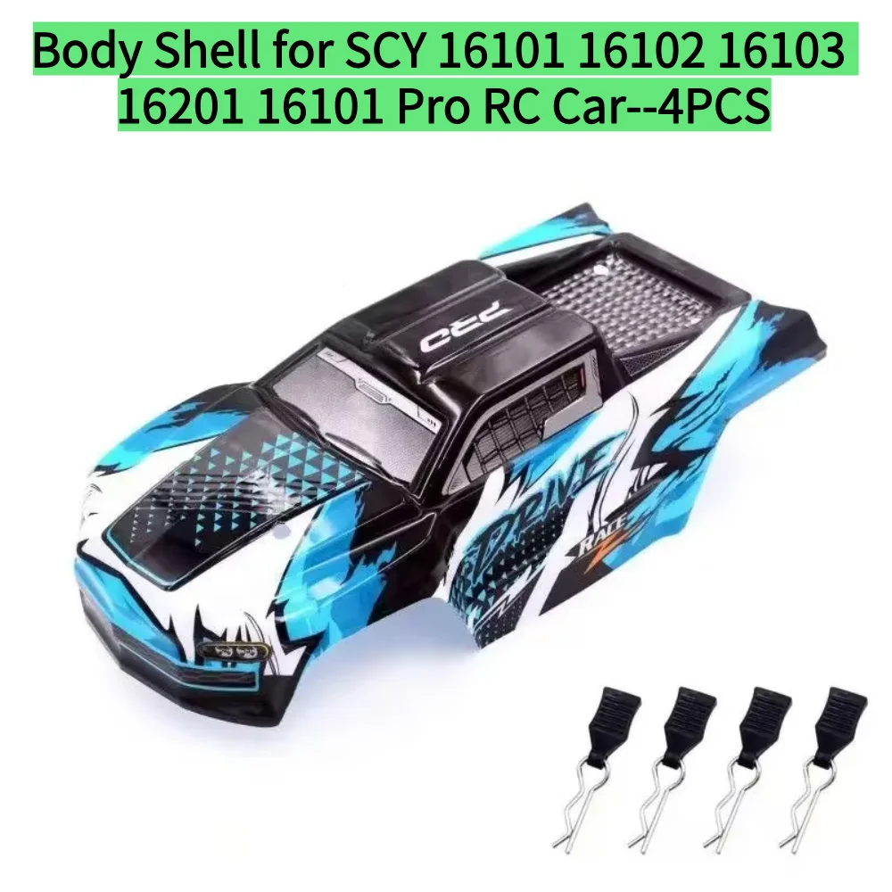 

1:16 SCY Rc Корпус кузова автомобиля 4 шт. для SCY 16101 16102 16103 16201 16101 Pro RC Автомобиль ПВХ ударопрочная рама корпуса с пенопластовой коробкой