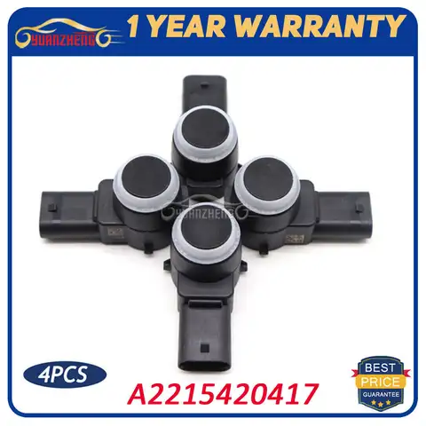Sensore di parcheggio PDC per auto 4 pezzi A2215420417 per Mercedes W211 W219 W203 W204 W221 S211 E-Klasse GL320 GL350 ML320 ML350 C320