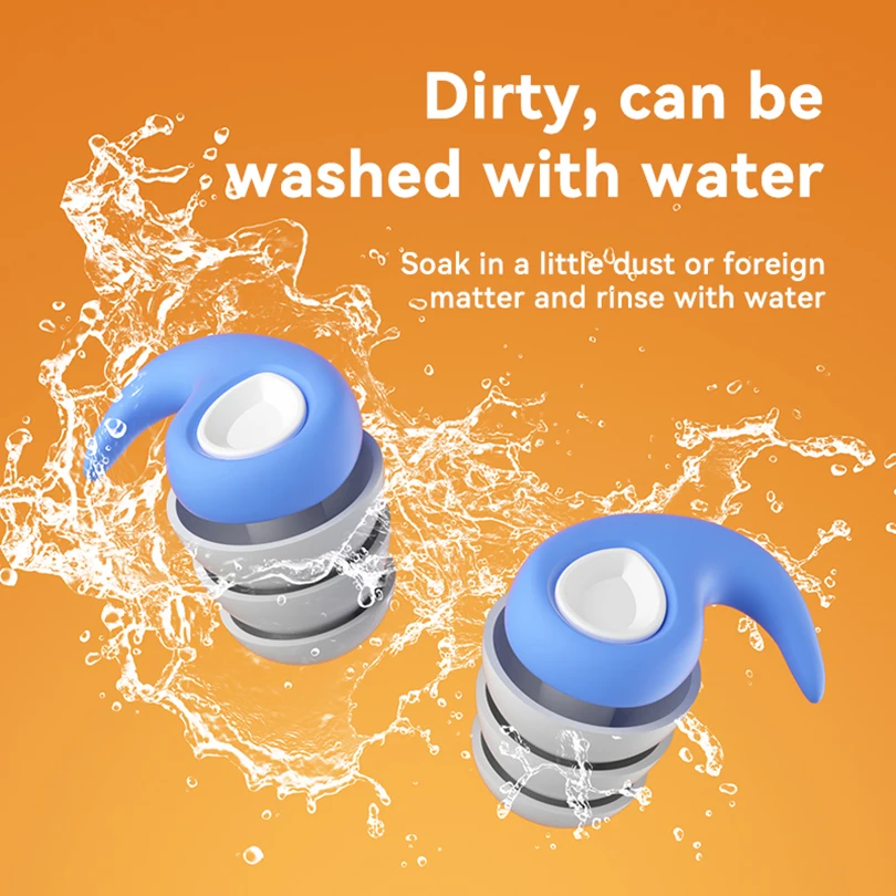 1 Paar Ohr stöpsel zum Schlafen oordopjes drei schicht ige Ohr stöpsel Geräusch reduzierung Schwimm tapone para dormir Schlaf ohr stöpsel