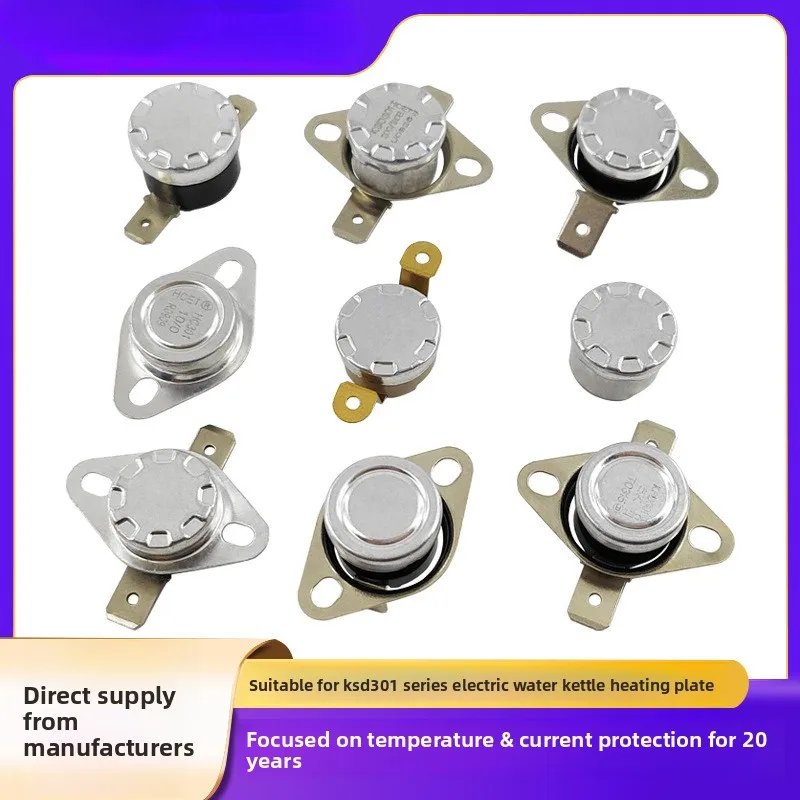 

High Power KSD301 Thermal Protector - Household Appliance Temperature Control Switch for Electric Oil Heater