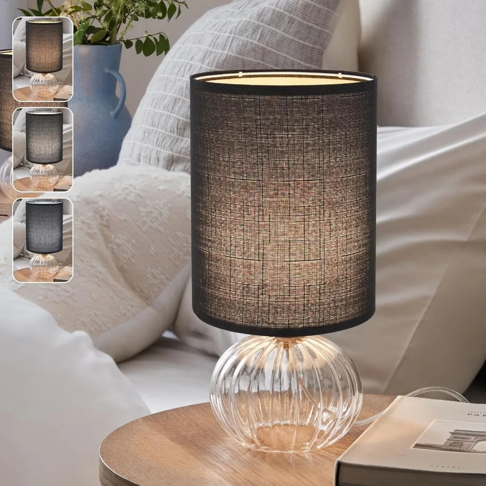 عاكس الضوء طبل طويل القامة من الكتان الأسود، 10 بوصة علوية × 10 بوصة سفلية × 13 بوصة غطاء مصباح عالي، بديل لظل المصباح لمصابيح الطاولة والأرضية، ص