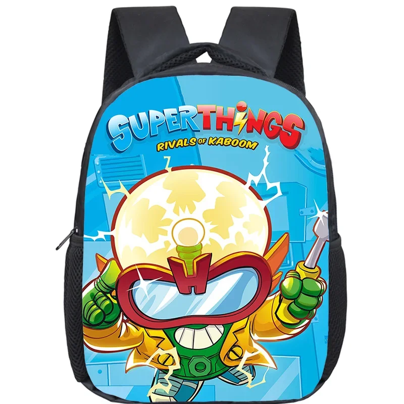 Superzings backpack Children's Backpack Kids Kindergarten Bags Girls Boys School Bags Cartoon SuperThings Bookbag Rucksack