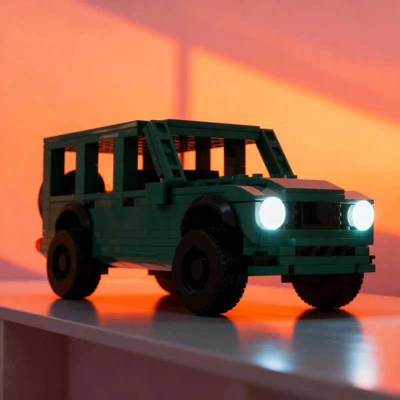 

223pcs MOC City Champions Mercedesesed G Wagon Model Building Blocks Architecture Toy Christmas Gift Idea Education Brick