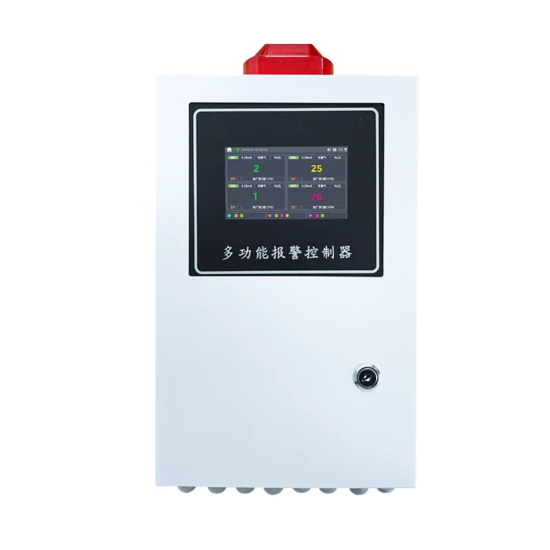 Multi Functional Industrial Gas Alarm Controller LCD Display Touch Screen Gas Detector Control Panel