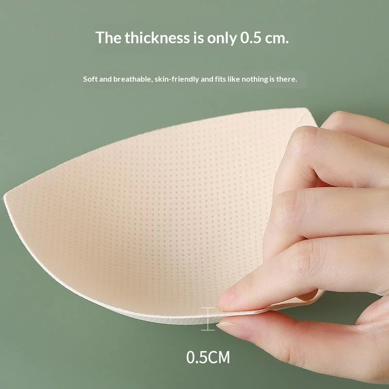 New Soft Breathable Bra Insert Pads Triangular Teardrop 4 Sizes For Sports Bras Swimwear