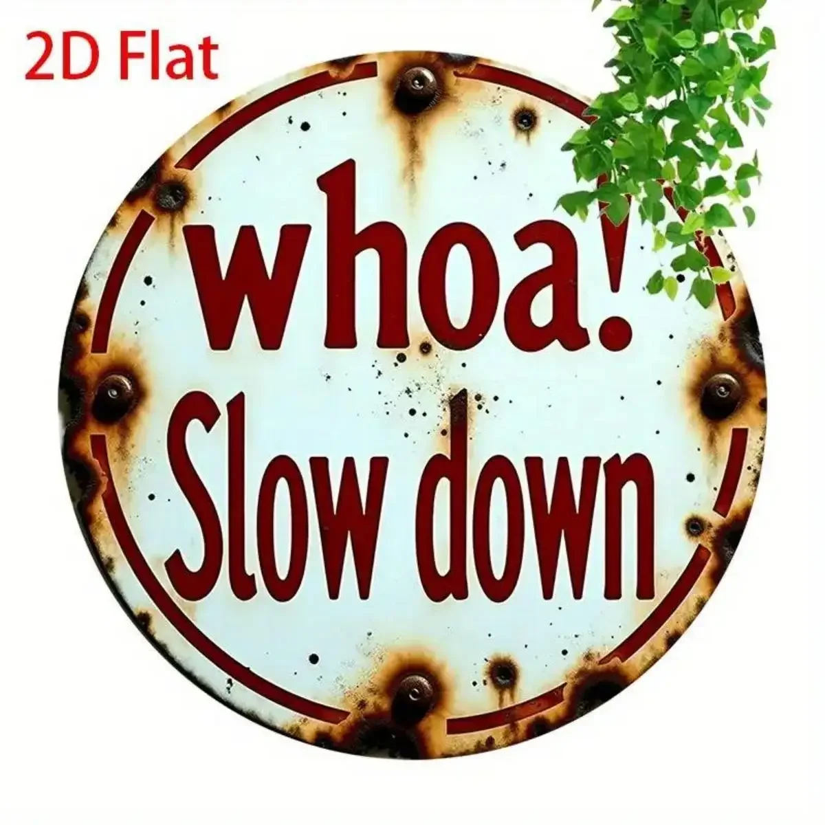 ديكور حائط من الألومنيوم بتصميم عتيق 20.32 × 20.32 سم 2D تمساح مسطح، "أح! اقتباسات "/"Terlambaki"، لهجة خضراء، عتيقة للمطبخ والحديقة