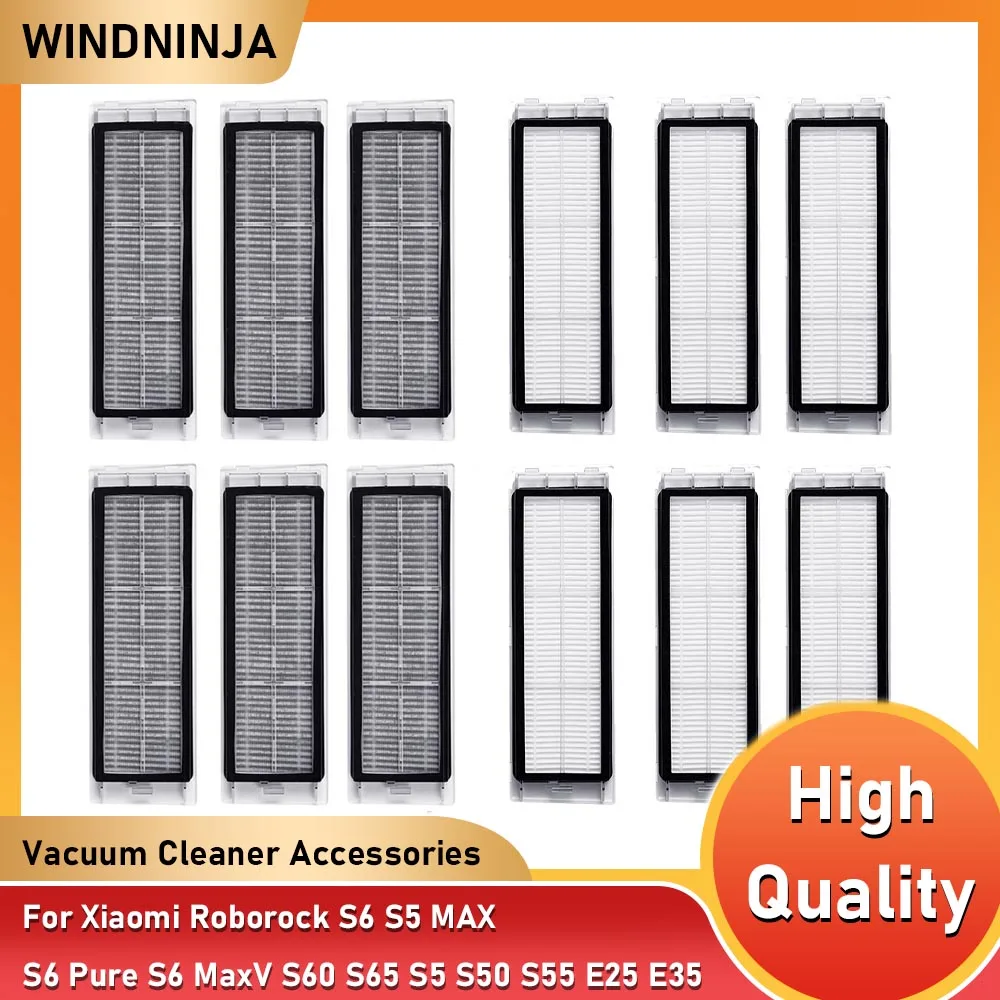 

HEPA Filter for Xiaomi Roborock S6 S5 MAX S6 Pure S6 MaxV S60 S65 S5 S50 S55 E25 E35 Vacuum Cleaner Activated Carbon Filter Part