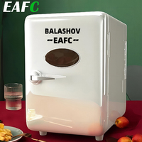 EAFC 4L Mini Multifunctional Car Refrigerator Small Refrigerated Cosmetic Refrigerator Beverage Refrigerator Portable Car Home
