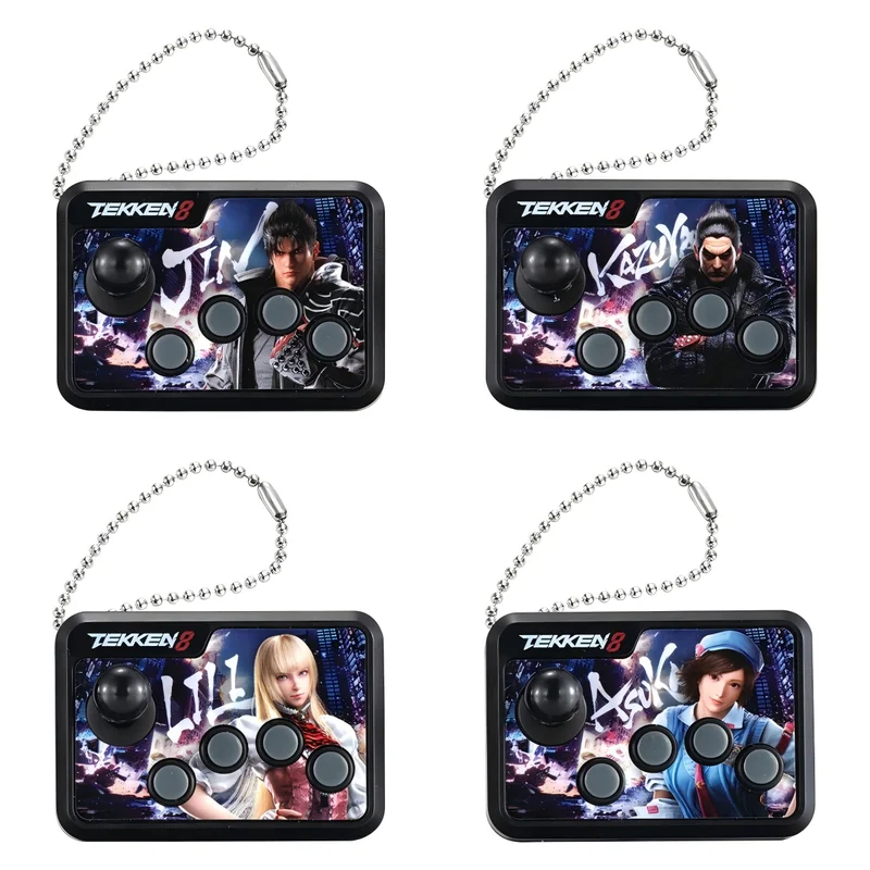 Hot Sale Bandai Tekken8 Mini Press-To-Sound Handle Toy Action Figure Peripherals Anime Cosplay Accessories Collectible Figures