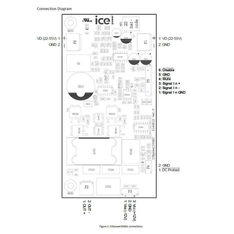 Papan HIFI, DHHiFi asli ICEPOWER 300A1 300W Kelas D modul penguat daya HIFI