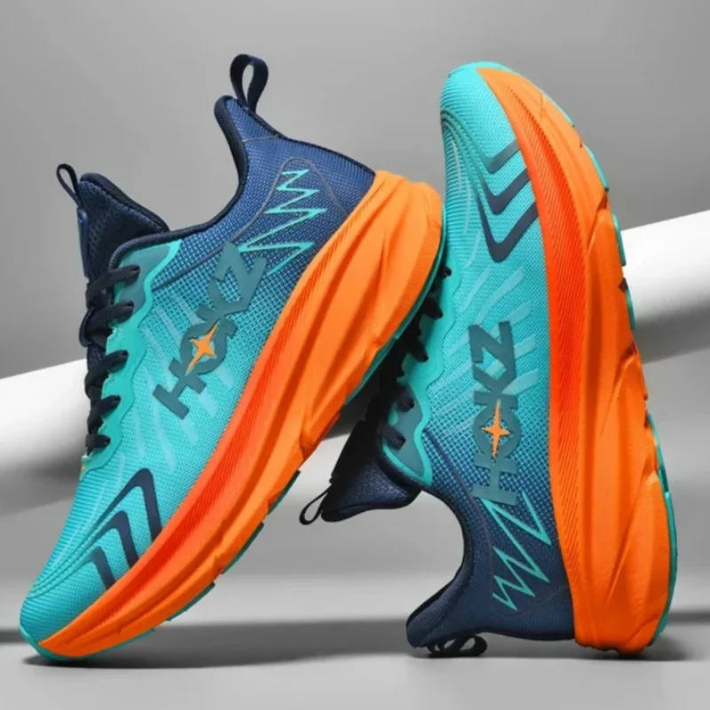 Men's Sports Shoes Thick Sole Running Shoes Breathable Soft Sole Outdoor Sports Leisure Mesh Women's Running Shoes