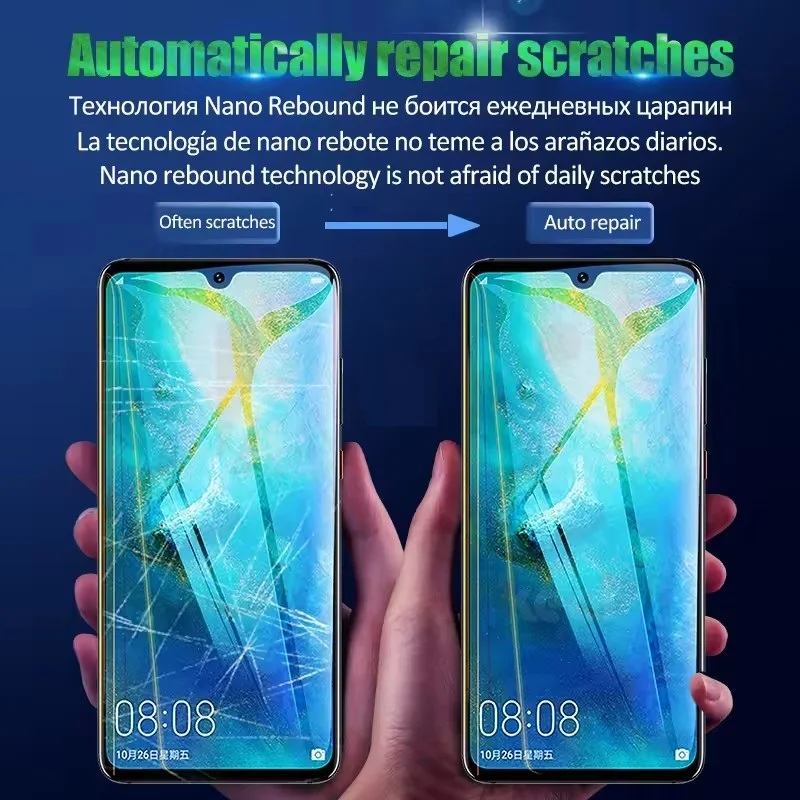 3 قطعة غطاء كامل هيدروجيل فيلم لهواوي استمتع 80 70X 70s 70z 70 Pro 60X 60 حامي الشاشة