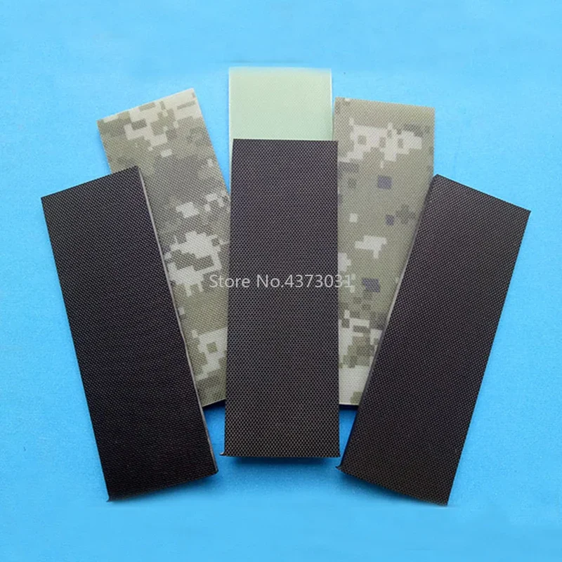 2Pieces Fine lines Black color Glass fibre G10 material for Diy Knife handle Handmade material Handicraft Patch material