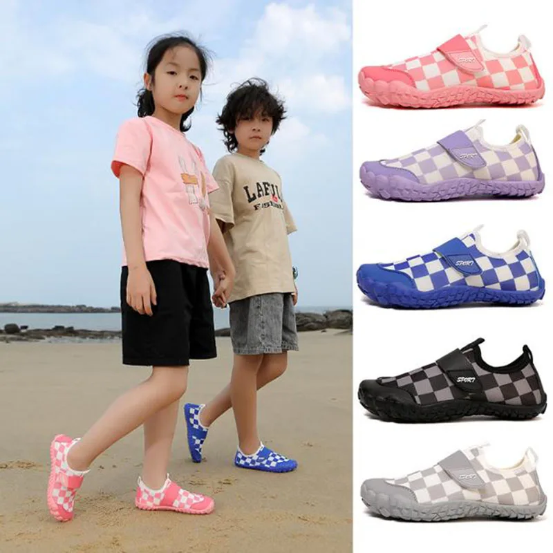 Kids Wide Barefoot Shoes Boys Girls Lightweight Outdoor Barefoot Sneaker Soft Trail Running Minimalist Walking Sneakers