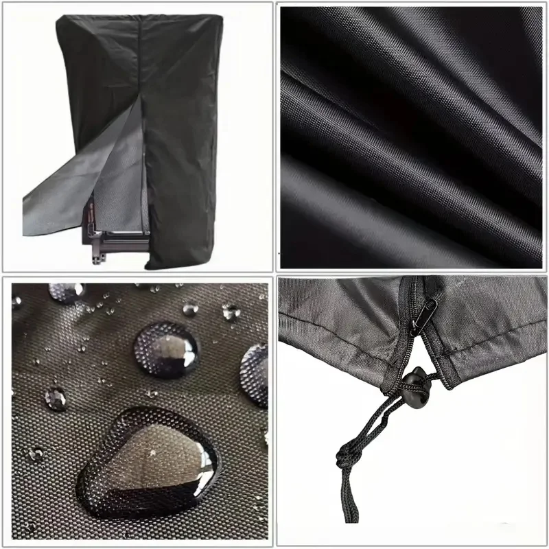 غطاء مشاية قابل للطي مقاوم للماء والرياح عالي التحمل مع إبزيم قابل للتعديل وسحاب للإغلاق، مناسب لمعظم المطاحن القابلة للطي #4