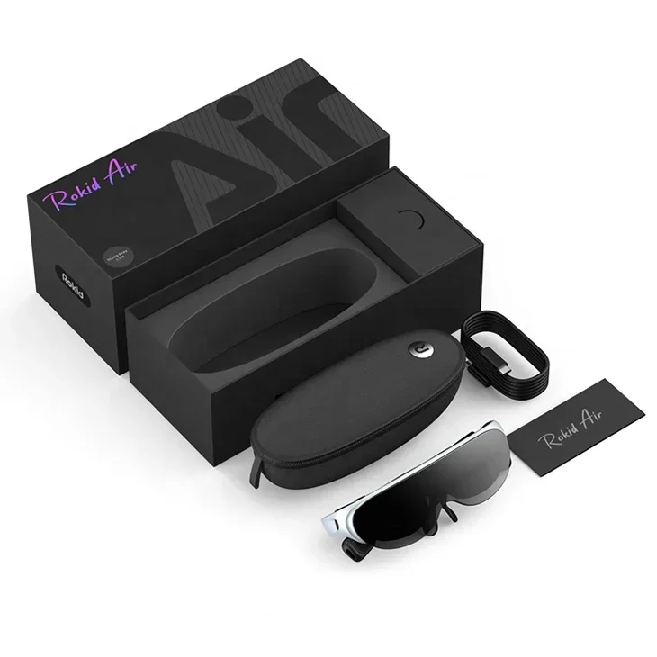 2025 نمط جديد عالي الجودة قابل للطي والجيب عالي الدقة 1920*1080 Ar/vr نظارات الألعاب 4k Oled Ar النظارات الذكية