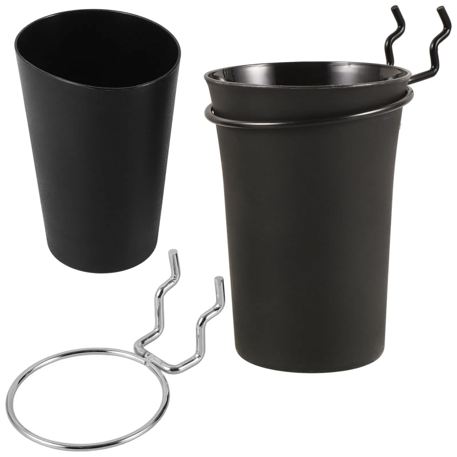 2Pcs Pegboard Organizer Cups Heavy Support Bracket Design for Tool Wall Organization Hanging Storage Accessories Pegboard