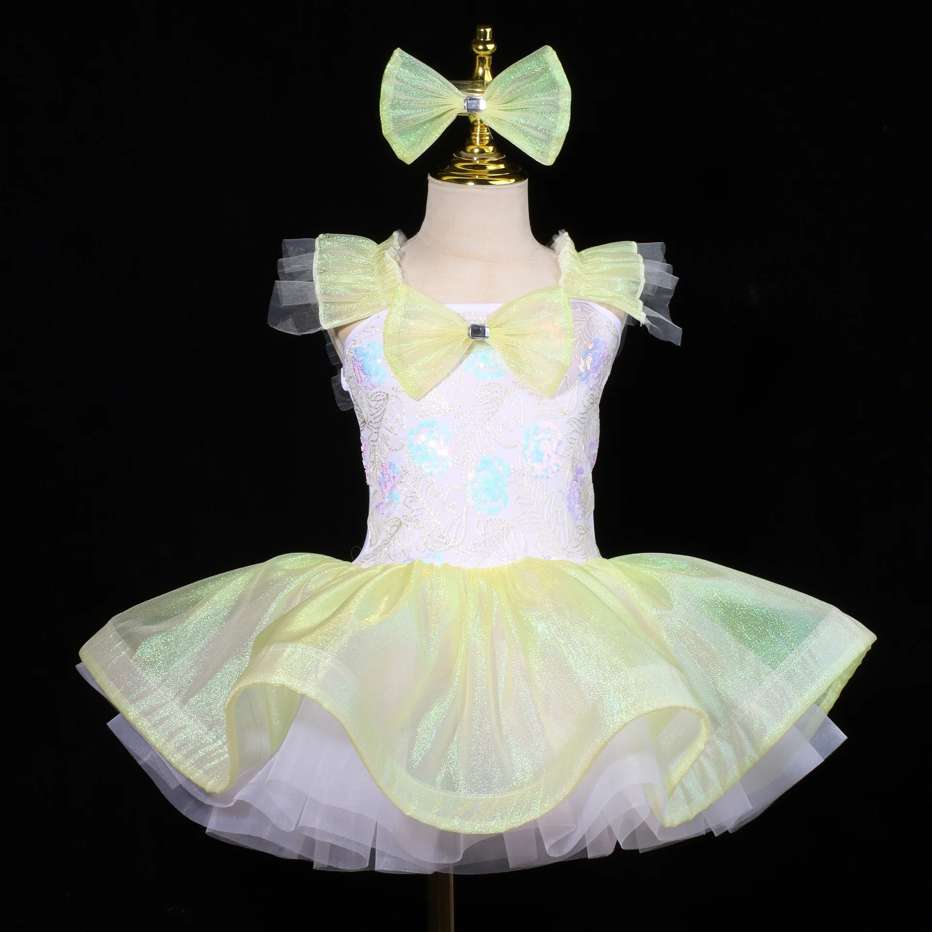 

Children's tutu Kindergarten dance performance clothes Girls' puffy gauze skirts Princess dresses Stage performance clothes