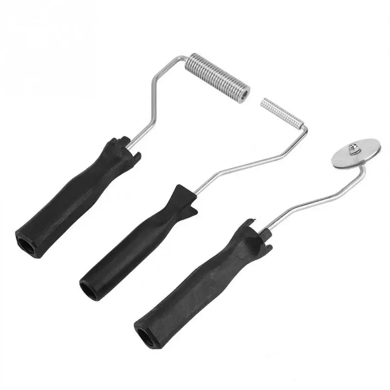 3pcs Aluminum Fiberglass Bubble Roller Set  Handle Resin Laminating Deaeration Tool DIY Composite Mold Making Craft Supplies