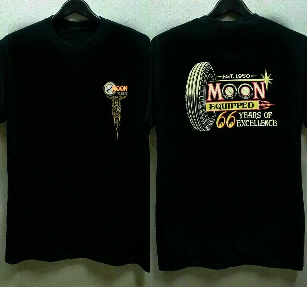 Mens Mooneyes Moon Equipped 66 Years Excellence T Shirt